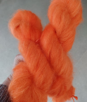 Neon Orange - Mega Mohair